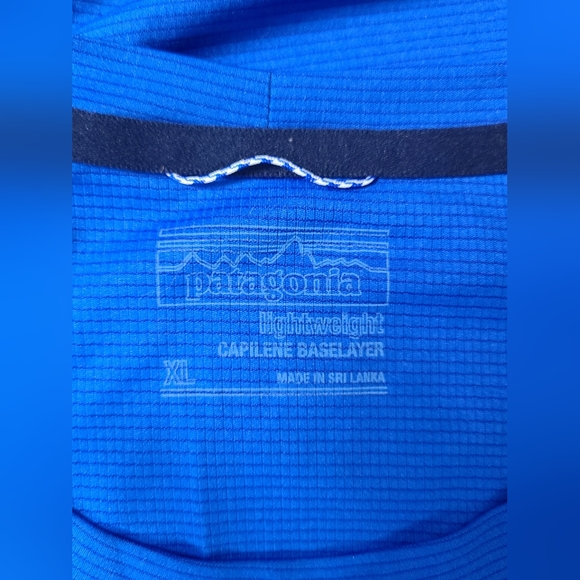 Patagonia Men's Size XL Lightweight Capilene Baselayer Top Long Sleeve Blue - Picture 10 of 11